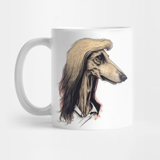 Greyhound With Mullet Mug